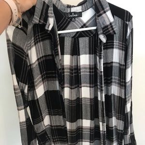 Black and white flannel